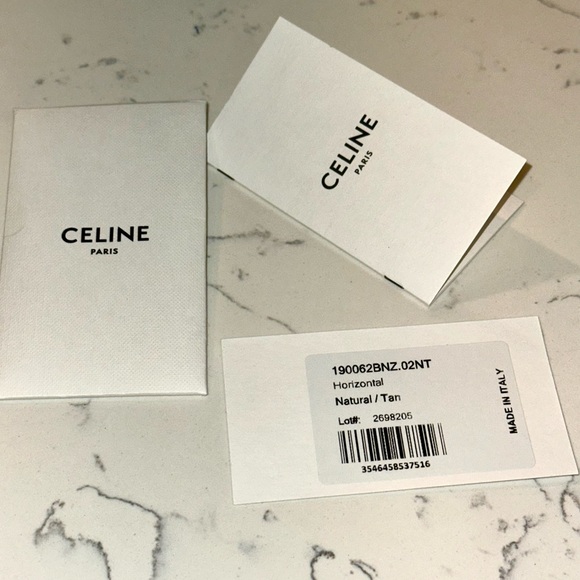 CELINE Horizontal Cabas Tote Hand Bag, Canvas Calf Skin, White, DISCONTINUED - Picture 16 of 16